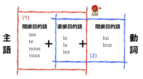 文型 フランス語の語順についてポイントを解説 否定 二重目的語 中間代名詞 フランス語学習ライオンさん
